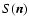 $S(\vec{n})$