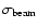 $\sigma_{\rm beam}$