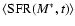 $\langle {\rm SFR}(M^*,t)\rangle$