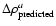 $\Delta\rho_{{\rm predicted}}^{{a}}$