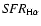 ${\it SFR}_{\rm H\alpha}$