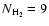 $N_{\rm H_2}=9$
