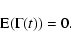 \begin{displaymath}{{\rm E}}(\Gamma (t)) = 0.
\end{displaymath}