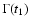 \( \Gamma (t_1) \)