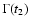 \( \Gamma (t_2) \)