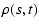 $\displaystyle \rho (s,t)$