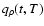 \(q_{\rho}(t,T) \)