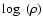 $\log~(\rho)$