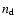 ${n_{\rm d}}$