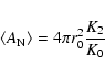 \begin{displaymath}\langle A_{\rm N}\rangle = 4\pi r^2_0 \frac{K_2}{K_0}
\end{displaymath}