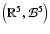 $\left(\mathbb{R}^5, \mathcal{B}^5 \right)$
