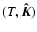 \( (T,\vec{\hat{K}}) \)