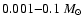 $0.001{-}0.1~M_{\odot}$