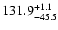 $\rm 131.9_{-45.5}^{+1.1}$