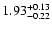 $\rm 1.93_{-0.22}^{+0.13}$