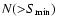 ${N({>}S_{\rm min})}$