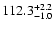 $\rm 112.3_{-1.0}^{+2.2}$