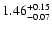 $\rm 1.46_{-0.07}^{+0.15}$
