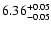 ${\rm 6.36^{+0.05}_{-0.05}}$
