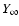 $Y_\infty $