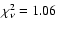 $\chi_\nu^2 = 1.06$