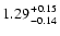 $1.29 {+0.15 \atop -0.14}$