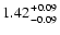 $1.42 {+0.09 \atop -0.09}$
