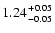 $1.24 {+0.05 \atop -0.05}$