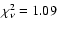 $\chi^2_\nu = 1.09$