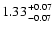 $1.33 {+0.07 \atop -0.07}$