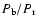 $P_{\rm b} / P_{\rm r}$