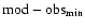 $\rm mod-obs_{min}$