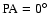 $\rm PA= 0\hbox{$^\circ$ }$
