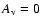 $A_{\rm v}=0$