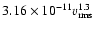$3.16\times 10^{-11} v_{\rm rms}^{1.3}$
