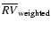 $\overline\mathit{RV}_{\rm weighted}$