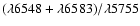 $(\lambda6548+\lambda6583)/\lambda5755$