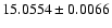$15.0554\pm0.0066$