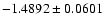 $-1.4892\pm0.0601$