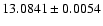 $13.0841\pm0.0054$