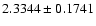 $ 2.3344\pm0.1741$