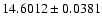 $14.6012\pm0.0381$