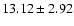 $13.12\pm2.92$