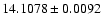 $14.1078\pm0.0092$