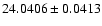 $24.0406\pm0.0413$