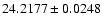 $24.2177\pm0.0248$