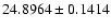 $24.8964\pm0.1414$