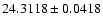 $24.3118\pm0.0418$