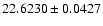$22.6230\pm0.0427$