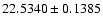 $22.5340\pm0.1385$